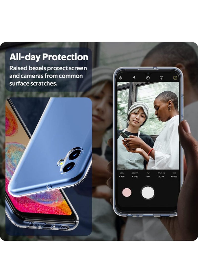 Samsung Galaxy A04e Clear Back Cover Case Ultra Clear Best Camera Protection Anti-Slip Grip Slim  Protective Back Case Cover for Samsung Galaxy A04E Protector - Image 4