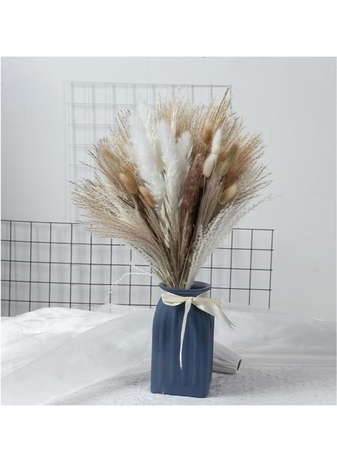 YelaJoy Natural Dried Pampas Grass Bouquet 100 Pcs Dried Reed Flowers Boho Home Decor Fluffy Stem Bouquet for Home Table Decorations Wedding Floral Arrangements - Image 2