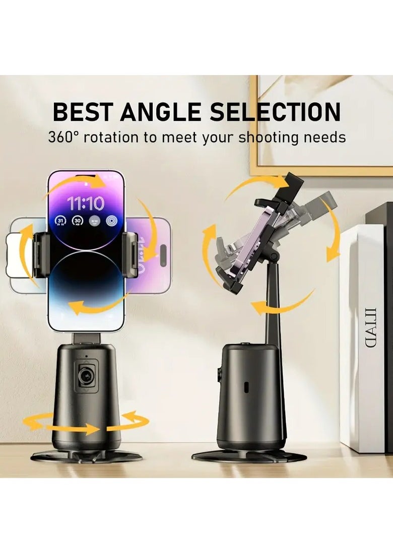 PiBlue - 360° Live Broadcast Light Filling Selfie Stick with AI Facial Recognition Tracking Stabilizer Panoramic Live Broadcast Light Filling Self Shot Stabilizer Anti-Dithering Facial Tracking Stabilizer - Image 1