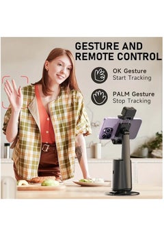 PiBlue 360° Live Broadcast Light Filling Selfie Stick with AI Facial Recognition Tracking Stabilizer Panoramic Live Broadcast Light Filling Self Shot Stabilizer Anti-Dithering Facial Tracking Stabilizer  - Image 5