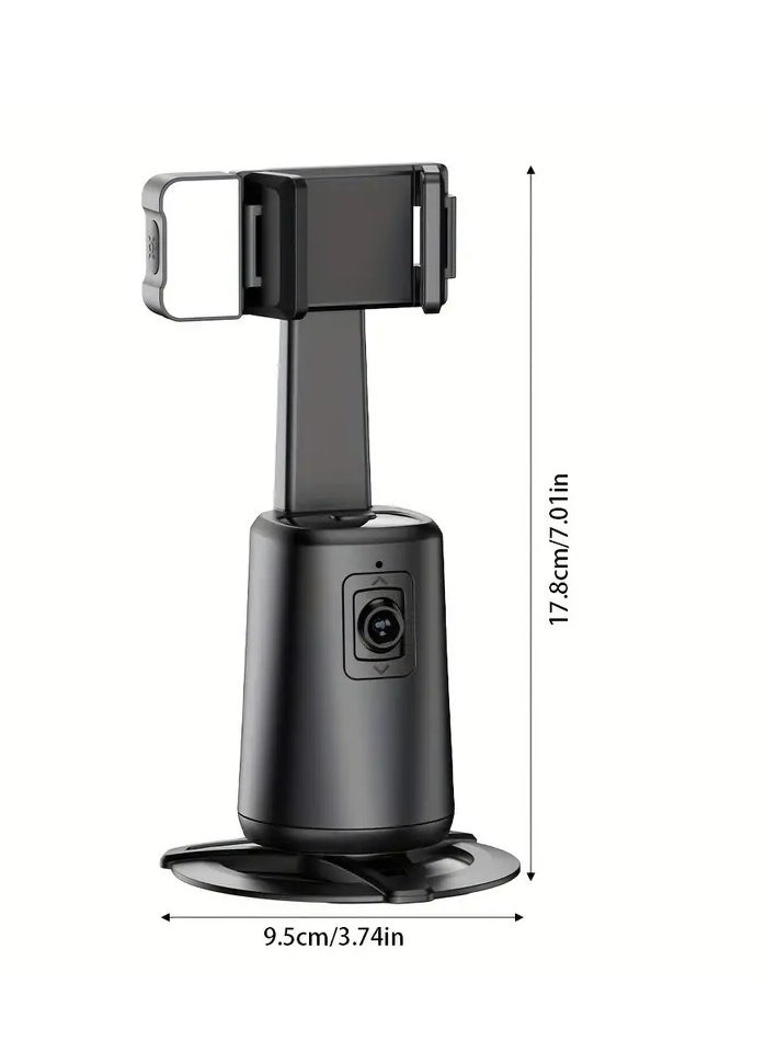 PiBlue - 360° Live Broadcast Light Filling Selfie Stick with AI Facial Recognition Tracking Stabilizer Panoramic Live Broadcast Light Filling Self Shot Stabilizer Anti-Dithering Facial Tracking Stabilizer - Image 1