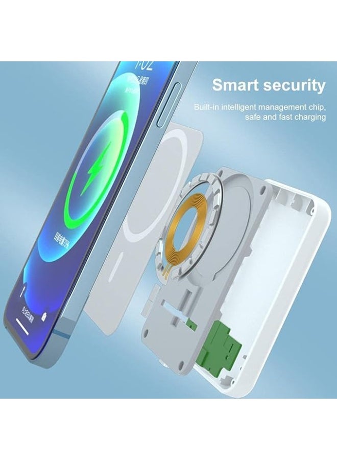 Magnetic Wireless Power Bank – 5000mAh Compact Fast Charger – Portable Battery Pack for iPhone MagSafe - Image 3