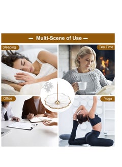 Y&D Incense Holder for Sticks Crystal Glass Burner Cherry Blossom Shape Three Different Types of Holes Ideal Meditation and Decoration  - Image 3