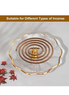 Y&D Incense Holder for Sticks Crystal Glass Burner Cherry Blossom Shape Three Different Types of Holes Ideal Meditation and Decoration  - Image 5