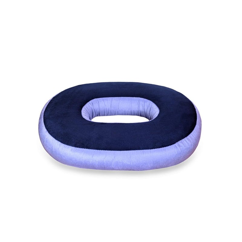 MEDITROVE Premium Donut Orthopedic High Density Seat Cushion Relieves Piles Lower Back Pain Coccyx Sciatica Used in Office Chairs Car Seat Purple FoamPack of 1 - Image 1