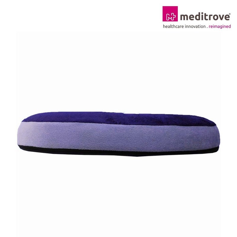 MEDITROVE Premium Donut Orthopedic High Density Seat Cushion Relieves Piles Lower Back Pain Coccyx Sciatica Used in Office Chairs Car Seat Purple FoamPack of 1 - Image 4