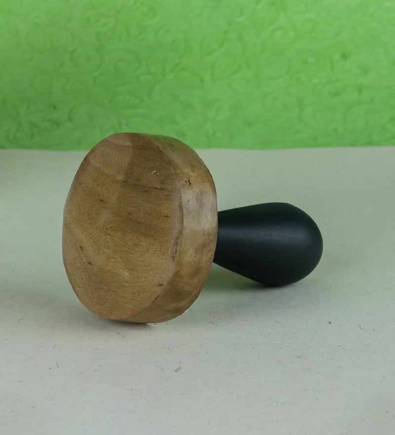 MODERN UTILITY HUB Antique French Wooden HandMashed PotatoVegetablePav Bhaji Masher DalLassi GhotniNonStick Wooden Handmade MasherPack of 2  - Image 5