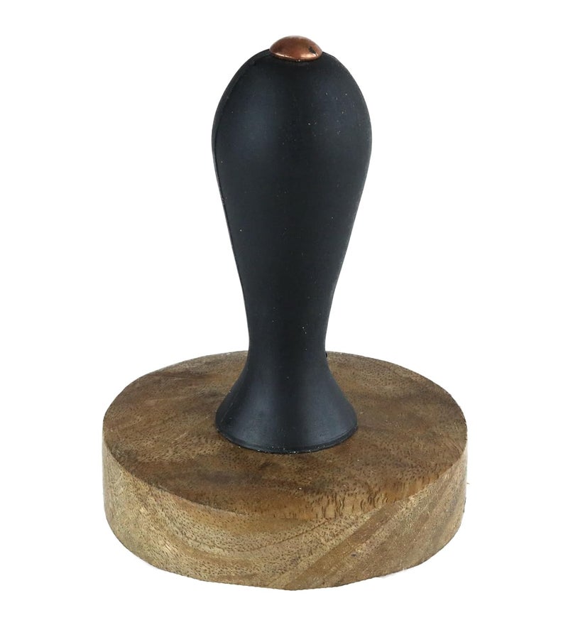 MODERN UTILITY HUB Antique French Wooden HandMashed PotatoVegetablePav Bhaji Masher DalLassi GhotniNonStick Wooden Handmade MasherPack of 2  - Image 1