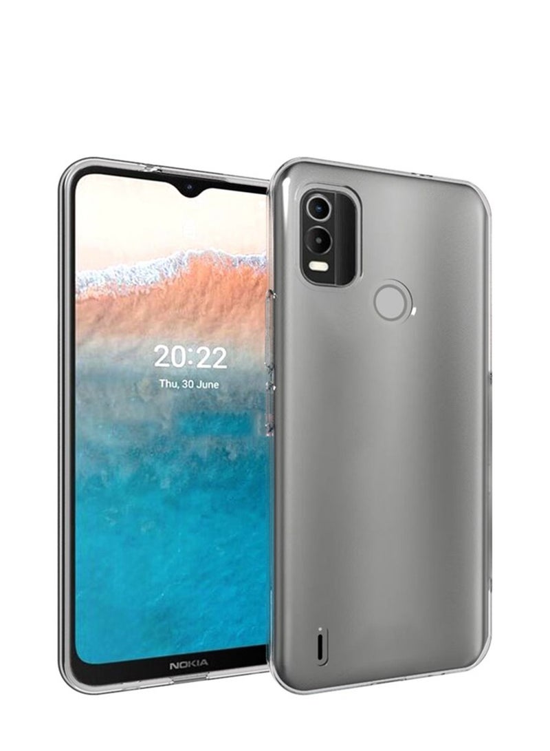 حافظة من البولي يوريثان الحراري الناعم لهواتف نوكيا سي 21 بلس 4 جي شفاف