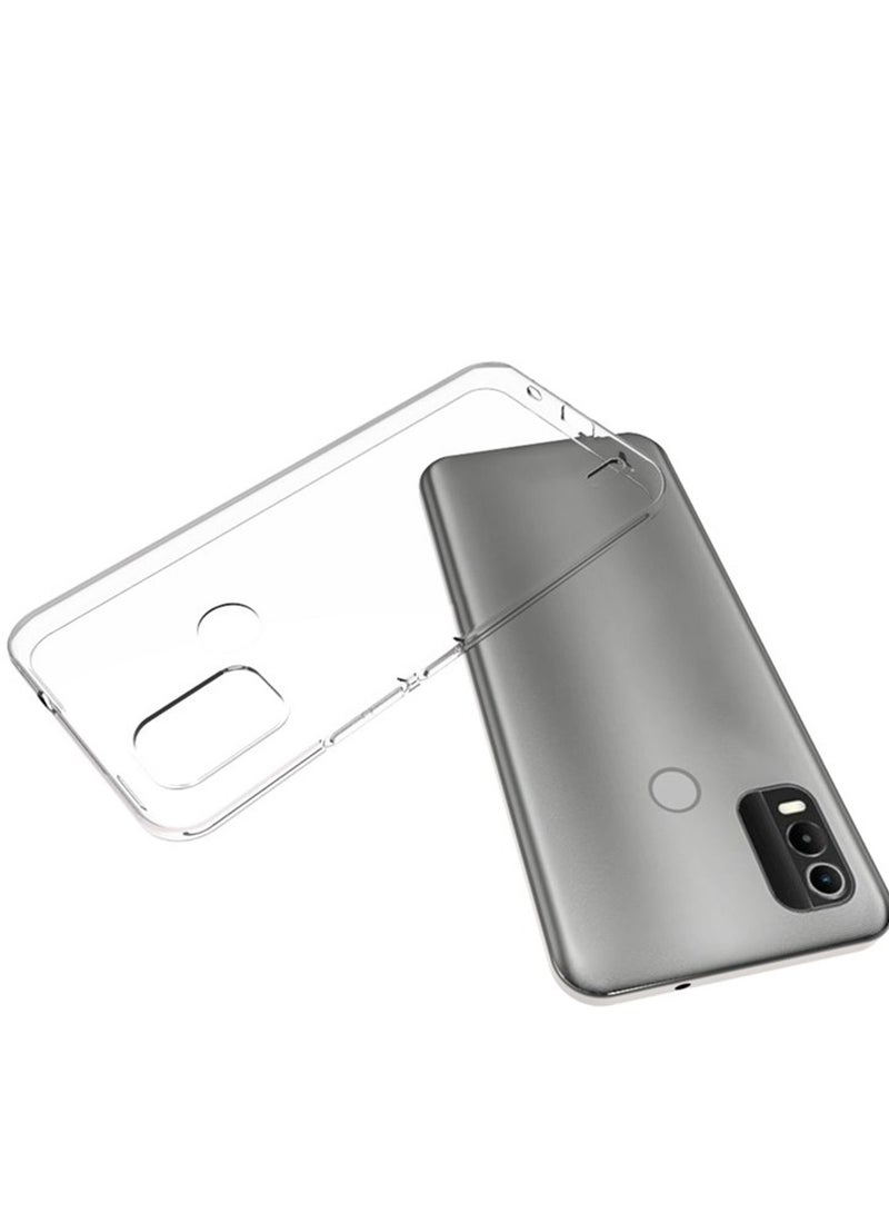 حافظة من البولي يوريثان الحراري الناعم لهواتف نوكيا سي 21 بلس 4 جي شفاف