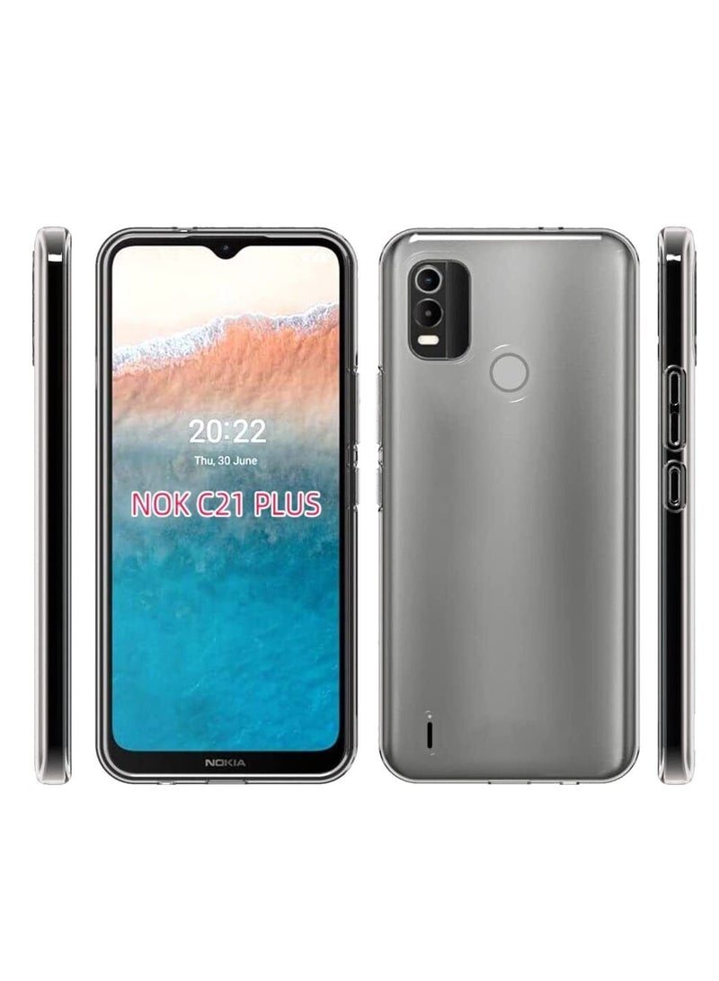 حافظة من البولي يوريثان الحراري الناعم لهواتف نوكيا سي 21 بلس 4 جي شفاف