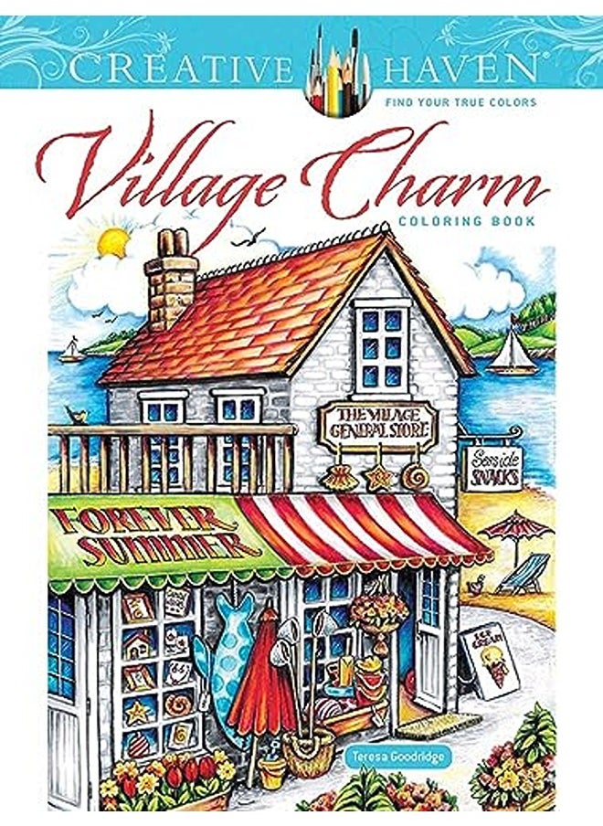 Creative Haven Village Charm Coloring Book 