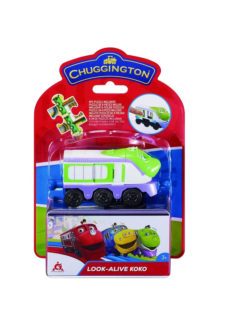CHUGGINGTON Look Alive Chuggers Single Pack | Koko | Toy Train with Surprise Motion Feature | Free-Rolling Wheels | 3.75 Inch Scale | Ages 3 and Up...  - Image 5