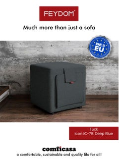 COMFICASA FEYDOM TUCK Ottoman Icon Deep Blue  - Image 1