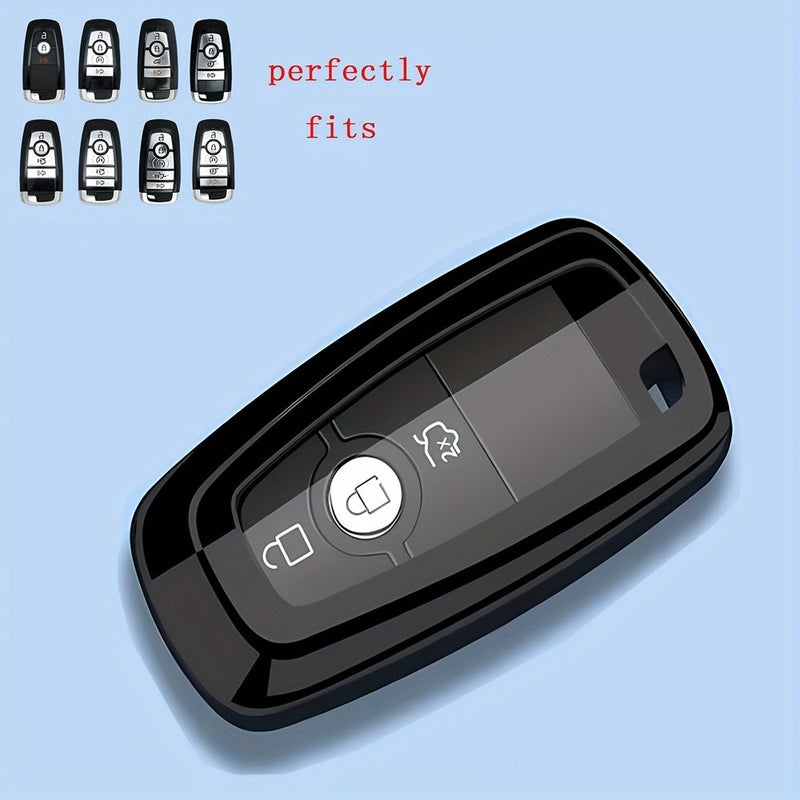 For Ford Car Key Fob Cover Platinum Silvery TPU Case - Image 4