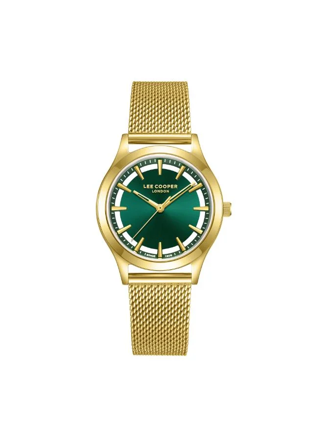 لي كوبر ساعة يد تناظرية بشبكة . -  ملم