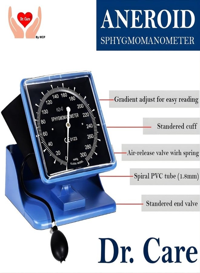 Dr. Care Desktop BP Monitor Manual Large Dial Arm Cuff - Image 3