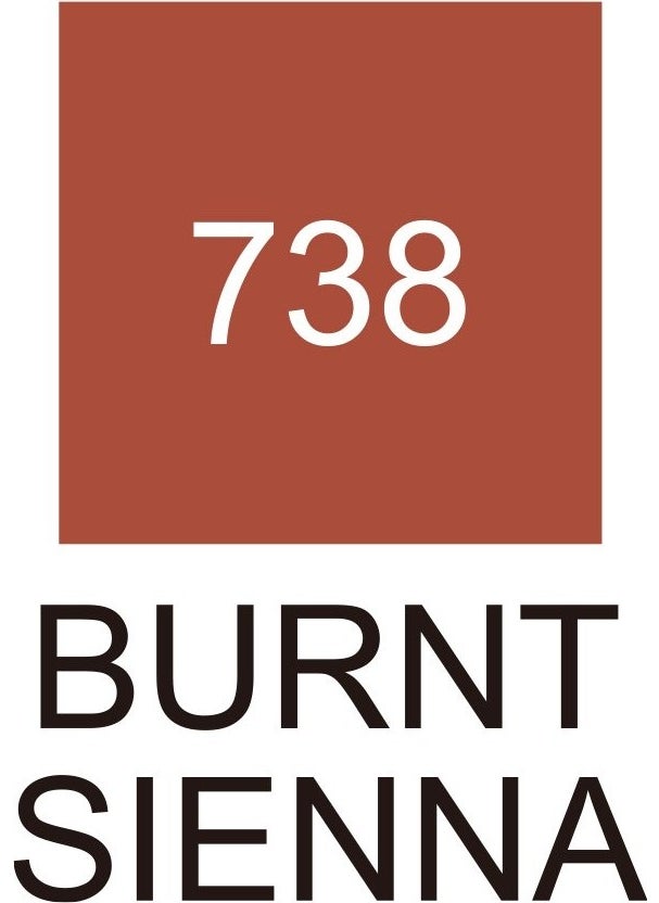 Zig Kurecolor KC3000 Twin S Marker Pen 738 Burnt Sienna  - Image 3