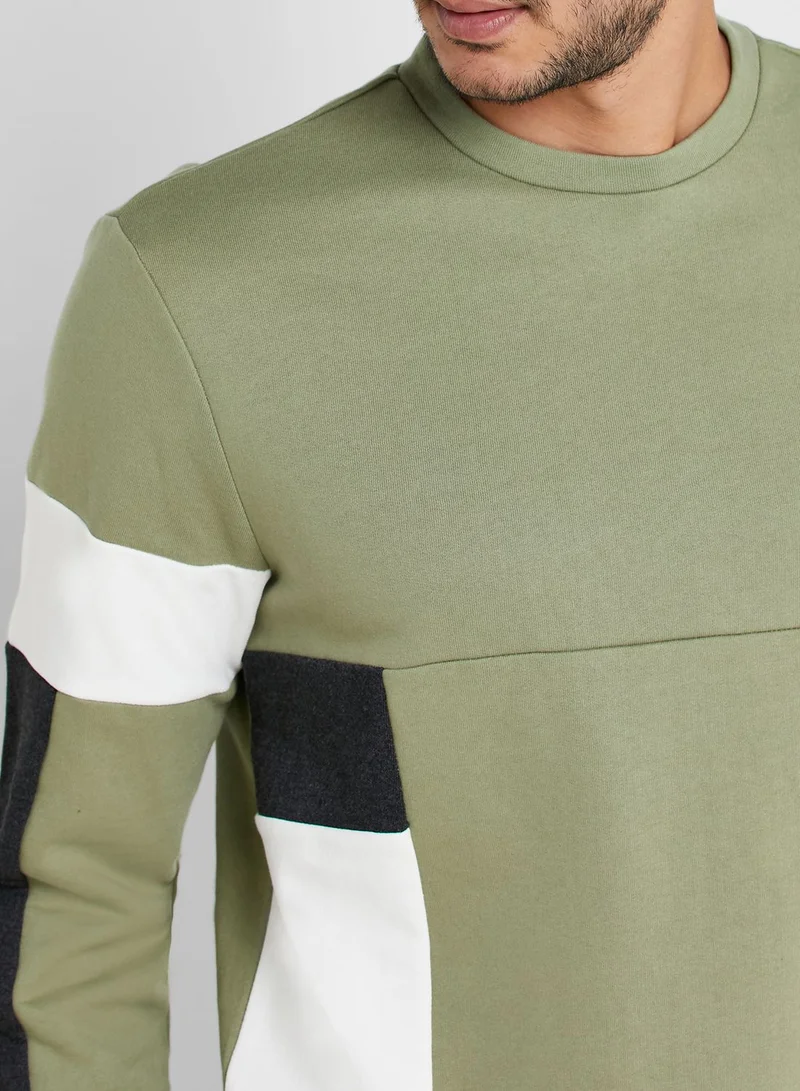 Only & Sons Mdustin Color Block Sweatshirt