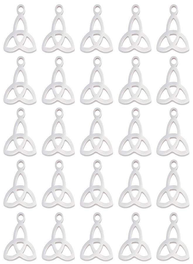 UNICRAFTALE 30Pcs Pendant Triquetra Pendant Trinity Necklace Charms 304 Stainless Steel Pendants Knot Jewelry Pendant Trinity Knot Charms Earring Pendants for Jewelry Making 13.3mm - Image 1