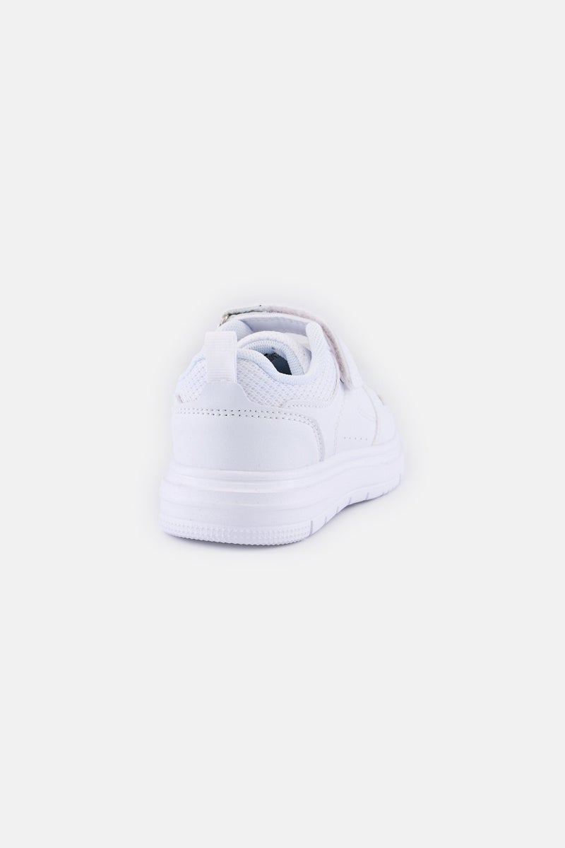 RBX Toddlers Girls Velcro Closure School Shoes, White - Image 2