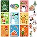 LINAYE 48 Sheets Christmas Stickers Crafts for Kids Toddlers 8 Styles Make Your Own Stickers Goodie Treat Bag Stuffers Christmas Game Activities for Kids Toddlers Party Favors - Image 3
