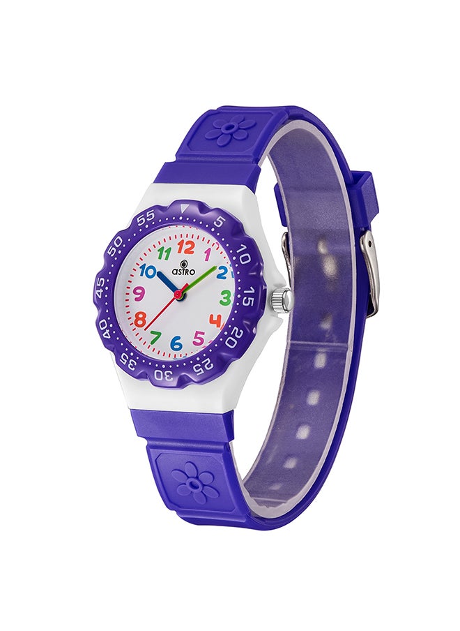 ASTRO - Astro Kids Watch, Analog Display and PU Strap - A23803-PPVV, Violet - Image 1