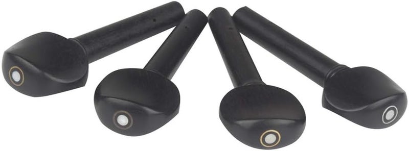 lasenersm 4 Pieces 3/4 Size Violin Tuning Pegs Fiddle Tuning Peg Ebony String Tunning Pegs Replacement Accessory, Black - Image 4