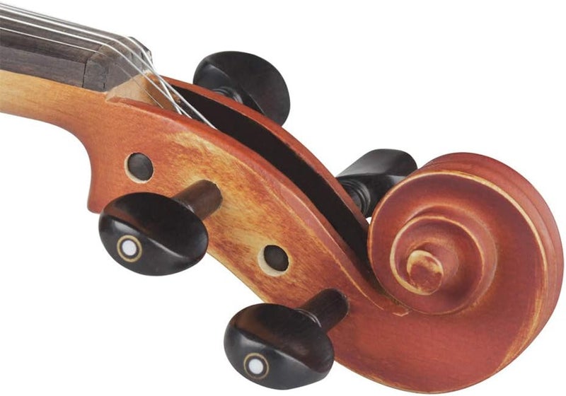 lasenersm 4 Pieces 3/4 Size Violin Tuning Pegs Fiddle Tuning Peg Ebony String Tunning Pegs Replacement Accessory, Black - Image 3