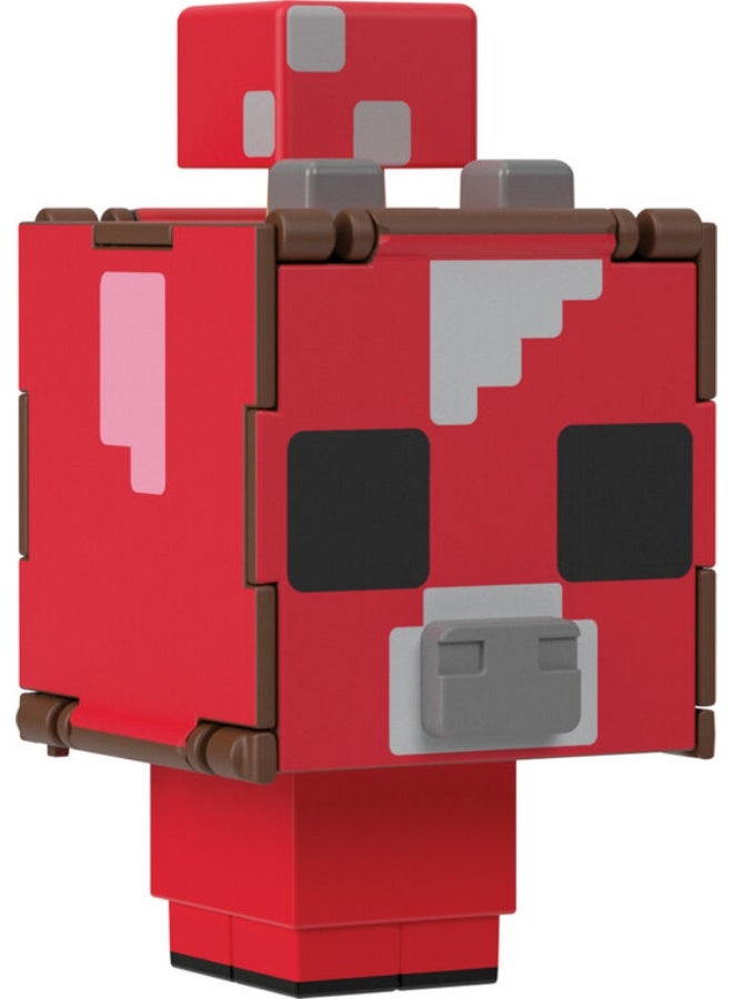MINECRAFT Flippin' Figs 2-in-1 Mooshroom + Cow Figure - Image 5