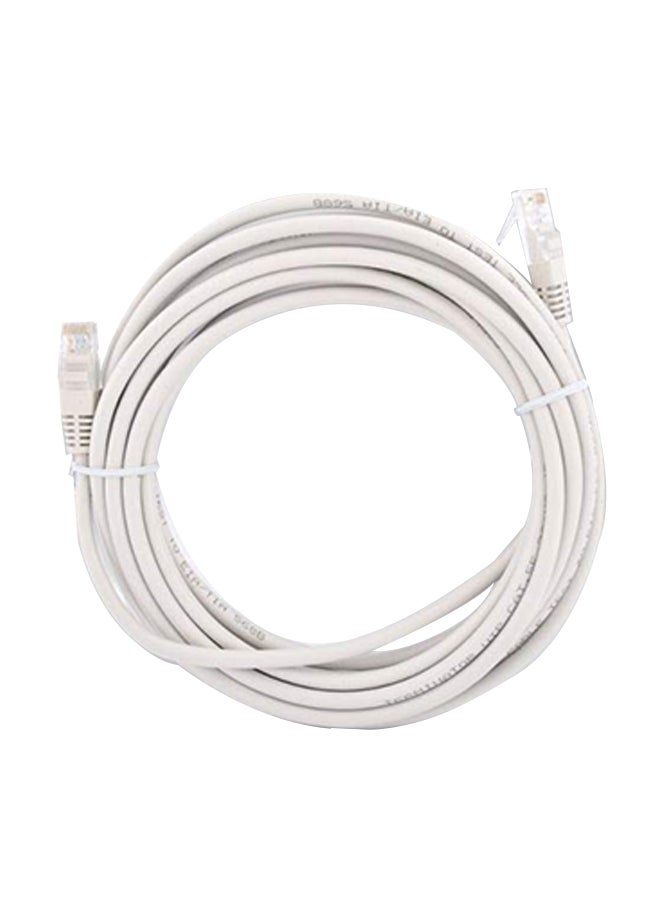 Terminator CAT 6 High Speed Ethernet Cable – White 5 Meter Network Cable for Fast  Stable Internet Connection – Compatible with Routers, Modems, Switches, and Computers – Durable, Flexible, Shielded Cable for Home  Office Networking - Image 1