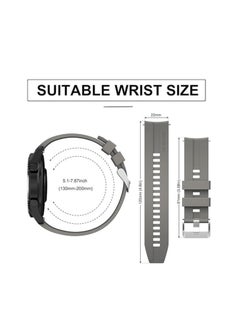 Generic Silicone Buckle Bands 22MM Strap For Samsung galaxy watch3 45mm /galaxy 46mm/Gear S3/Huawei watch GT3 46MM/GT2E/GT2 Pro/GT GT2 46MM/ Honor Magic Watch2 46mm/Amazfit GTR 4/GTR3  - Image 4
