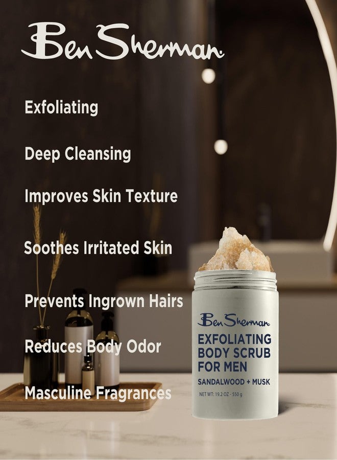 Ben Sherman Exfoliating Body Scrub For Men with Shea Butter Vitamin A and C, Moisturizing Hydrating Body Scrub for Healthy Skin - Image 3