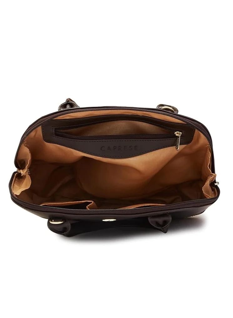CAPRESE Caprese ZETA SATCHEL MEDIUM CHOCOLATE QUILTED WOMEN'S HANDBAG