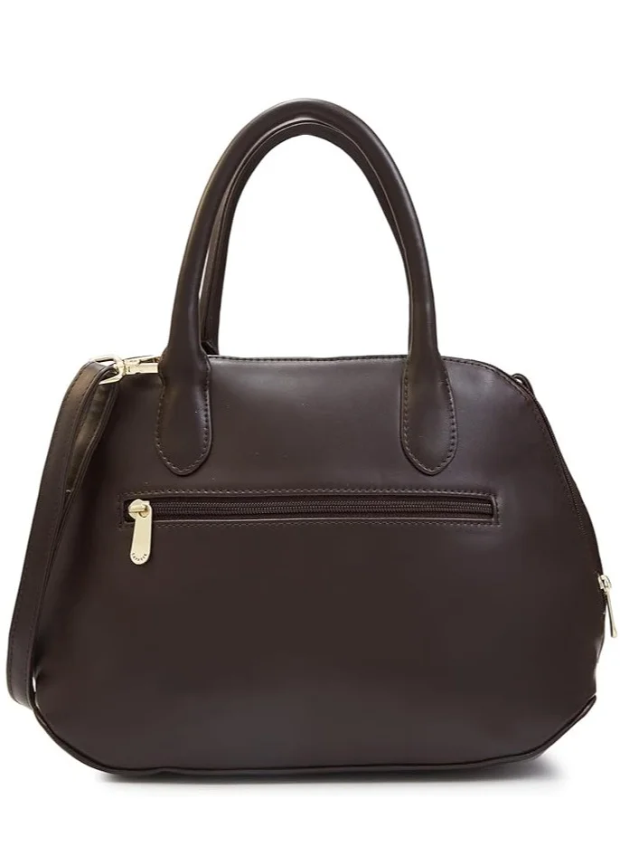 CAPRESE Caprese ZETA SATCHEL MEDIUM CHOCOLATE QUILTED WOMEN'S HANDBAG