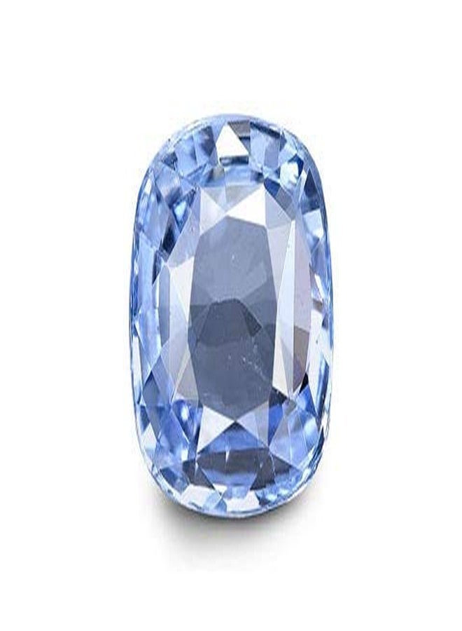 GEMS RIVER Ceylon Blue Sapphire Neelam 6.25 Carat Natural Gemstone Lab-Certified Unheated Untreated AAA++ Natural Quality Gemstone (M212) - Image 2