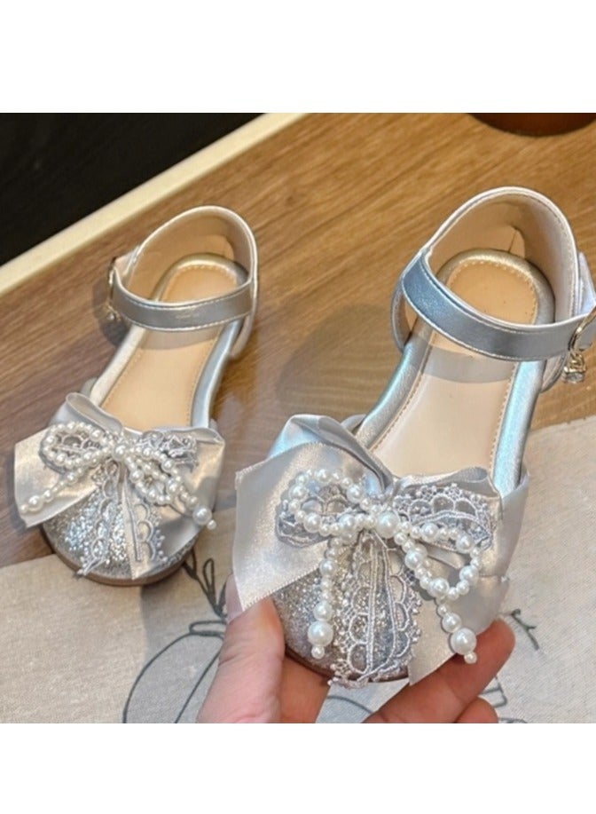 Sparkling Bow Crystal Princess Shoes - Image 1