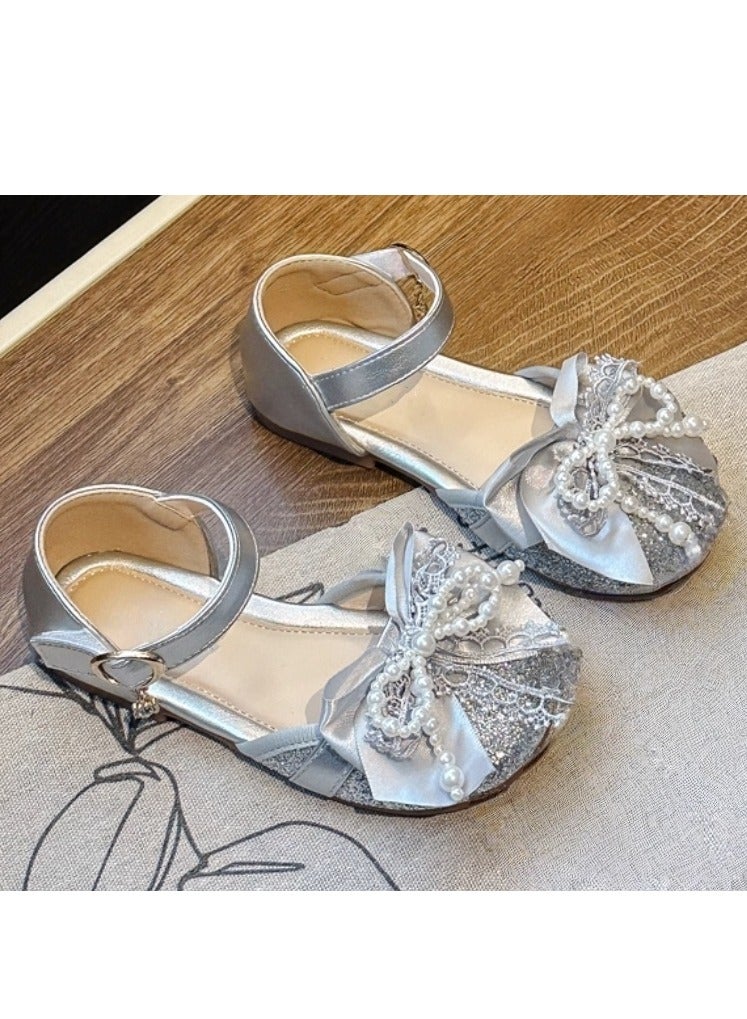 Sparkling Bow Crystal Princess Shoes - Image 2