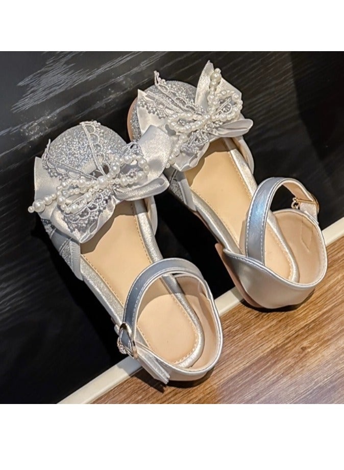 Sparkling Bow Crystal Princess Shoes - Image 3