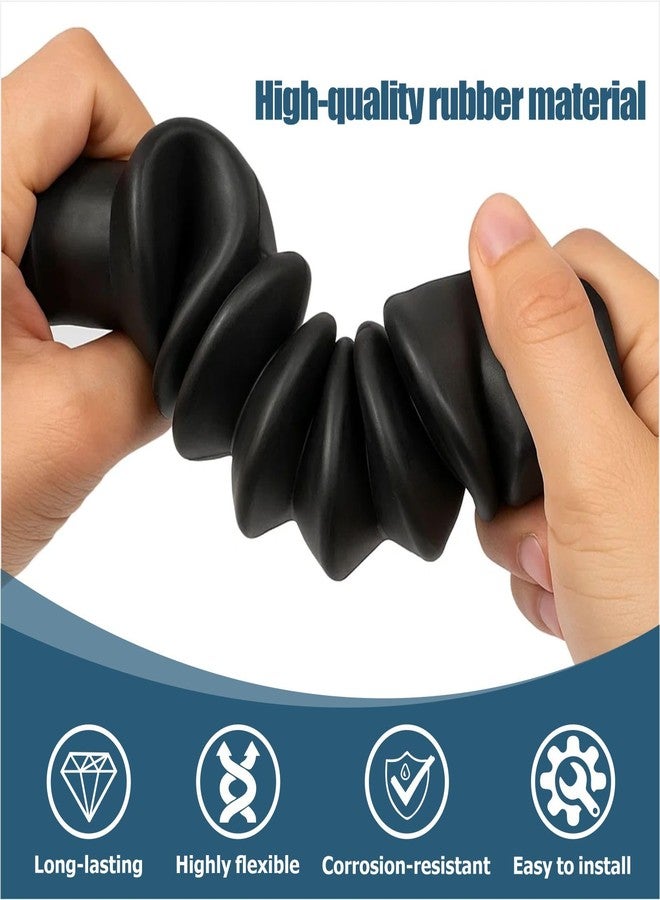 asdmm Marine Steering Cable Boot - Rubber Cable Seal Cover with 2" Entrance & 1 2/5" Exit Opening for Boat Steering Systems, 8" Long, 1 Sets - Image 3