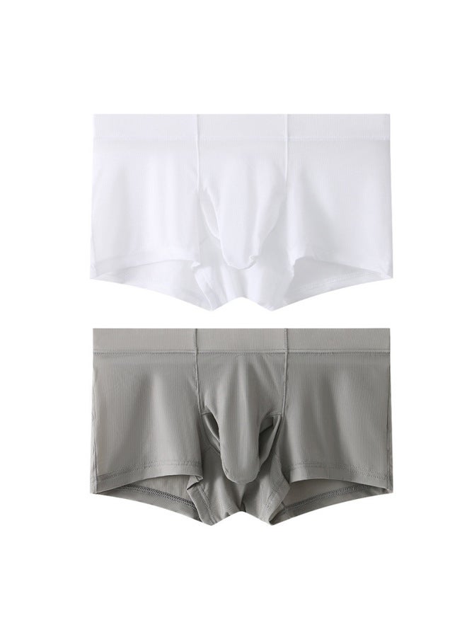 Ice Silk Men's Underwear Bullet Separation Prepuce Support Thread Breathable Nude Feeling Comfortable Men's Underwear