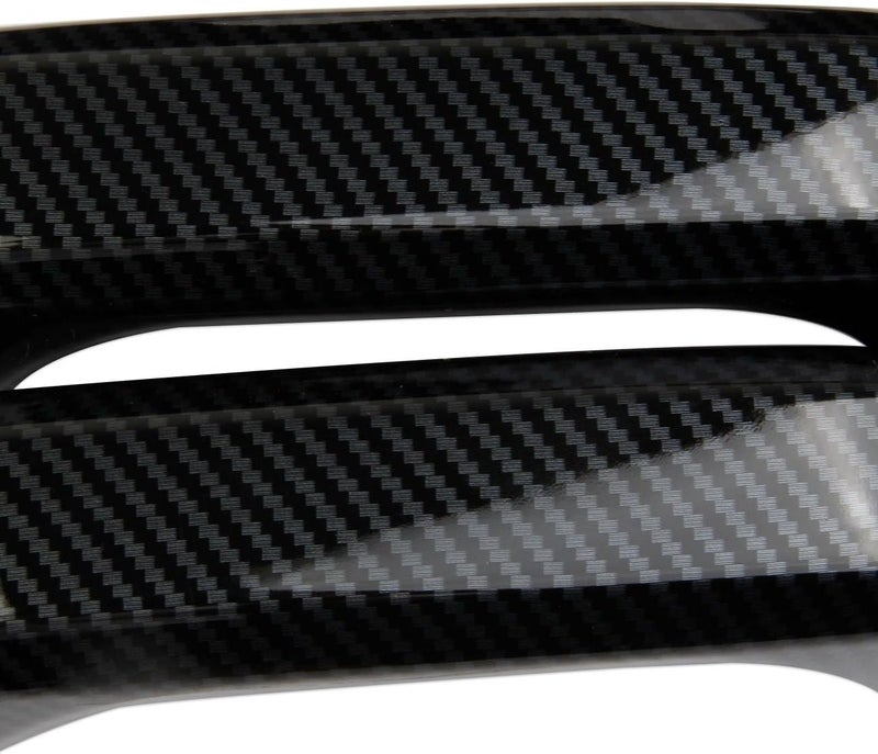 Fewshaw Carbon Fiber Style Side Door Handles Trim Cover for 2019-2023 GMC Sierra/Chevrolet Silverado 1500 2500 3500HD (with Buttons) - Image 2