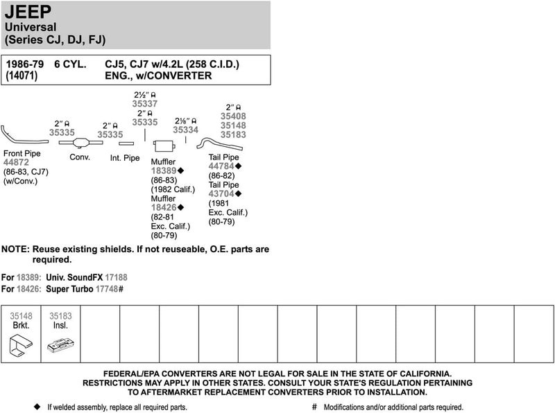 Walker Exhaust 44784 Exhaust Tail Pipe - Aluminized Steel - Image 2