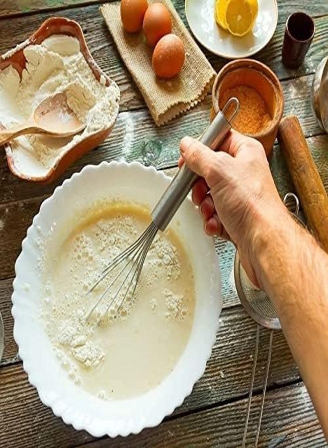 LMR3-Stainless Steel Hand Blender Mixer Froth Whisker Silver and Steel Roaster/Jalli wooden Handle (Pack of 2) - Image 3