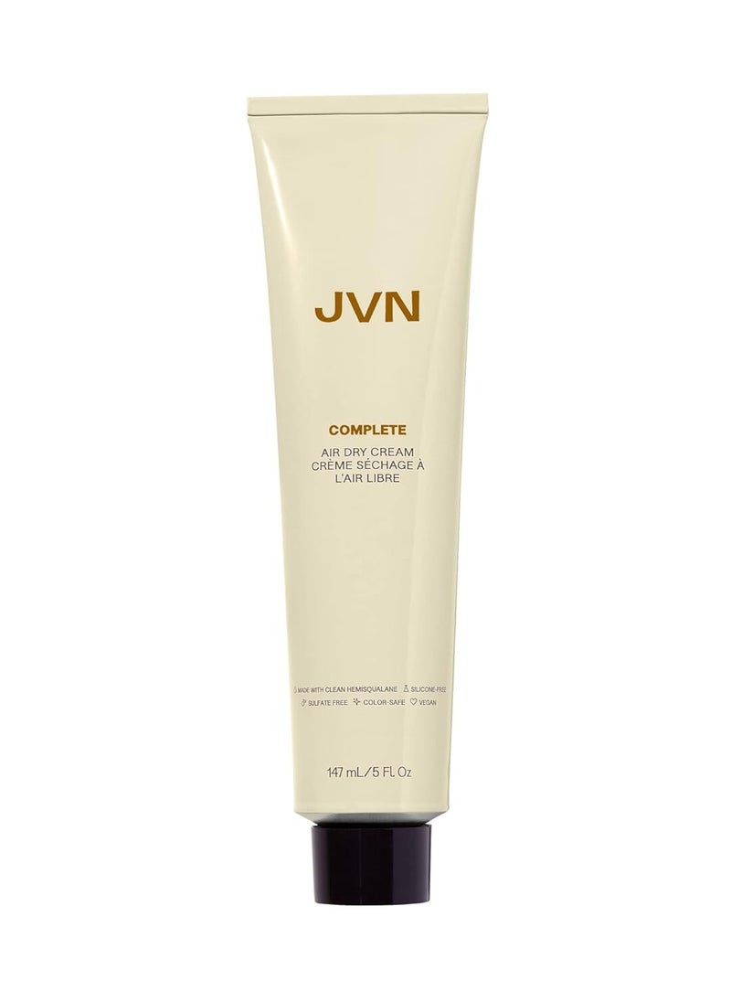 JVN JVN No Heat Air Dry Cream, Hair Styling Cream - 5 Fluid Ounces, Smoothens and Defines Hair, Sulfate-Free, Curl Enhancing, Moisturizing, Smoothening, UV Protection for All Hair Types  - Image 1