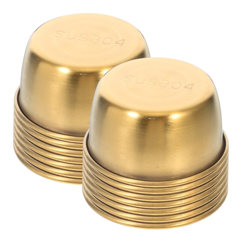 12 Pcs Stainless Steel Dipping Sauce Cups With Lids For Condiments And Jams - Image 2