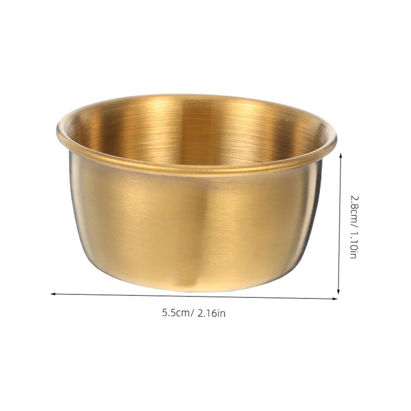 12 Pcs Stainless Steel Dipping Sauce Cups With Lids For Condiments And Jams - Image 3