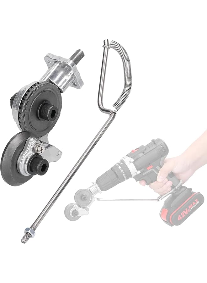 erorex Electric Drill Metal Plate Auxiliary Cutter 0.8Mm Metal Iron Tin Plate Quick Cutting Tool Labor Saving Electric Drill Cutter Accessory Retrofit Shears - Image 1