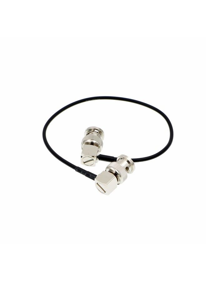 Uonecn Flexible HD SDI Cable RG179 Right Angle BNC Male to Right Angle BNC Male 75ohm for Blackmagic HyperDeck Shuttle and BMCC BMPC Hyperdeck Cameras 30cm - Image 3