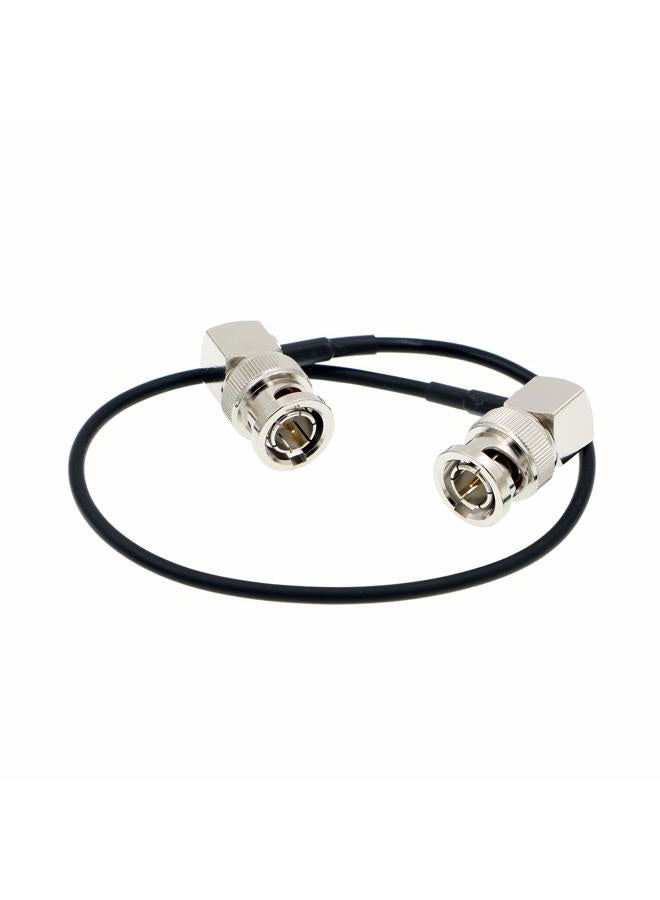 Uonecn Flexible HD SDI Cable RG179 Right Angle BNC Male to Right Angle BNC Male 75ohm for Blackmagic HyperDeck Shuttle and BMCC BMPC Hyperdeck Cameras 30cm - Image 2